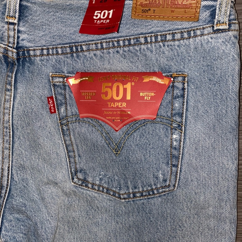 Levi’s distressed 501 Jeans